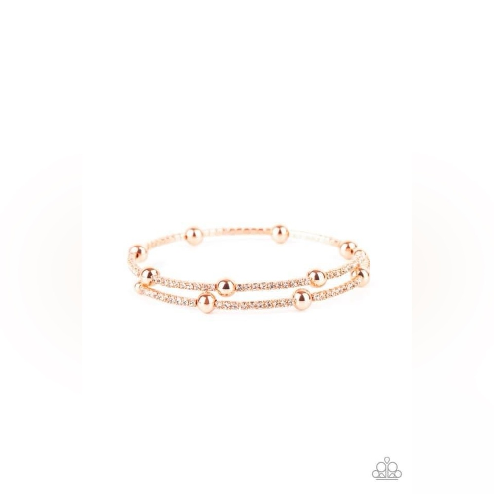 Rose Gold coil wrap bracelet